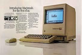 The Macintosh computer goes on sale