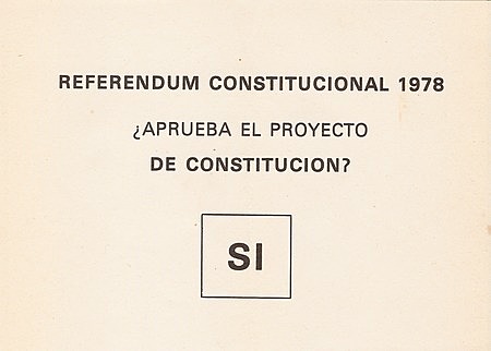 REFERÈNDUM: CONSTITUCIÓ ESPANYOLA