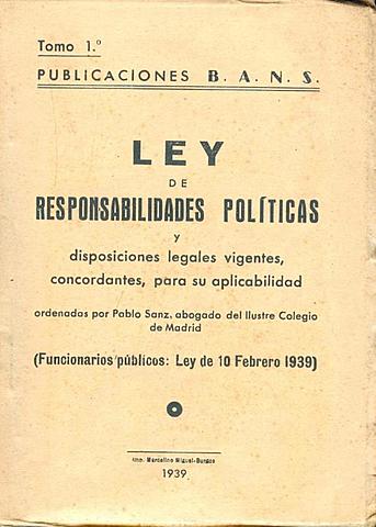 Ley de Responsabilidades Políticas.