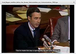 Fred Rogers testifies before Congress