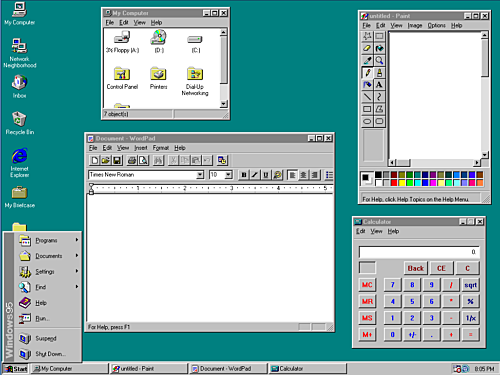 Criação do Windows 95