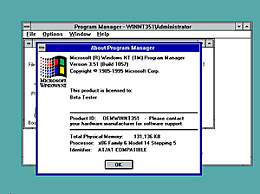 Criação Windows NT 3.51