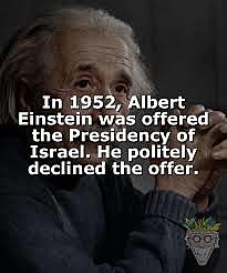 Einstein president of Israel