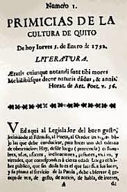 Primer periódico en Quito