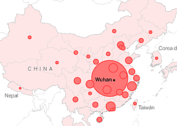 Se reportan casos en Beijing y Shenzhen, China.