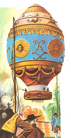 Joseph and Jacques Montgolfier - the First Hot Air Balloon