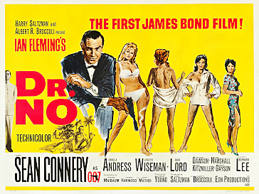 “Dr. No” the first James Bond movie premiers
