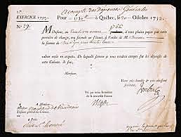 Les Premières lettres de change.