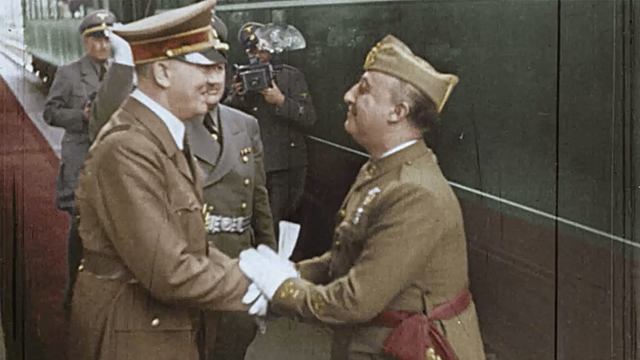 REUNIÓN HITLER Y FRANCO  EN HENDAYA