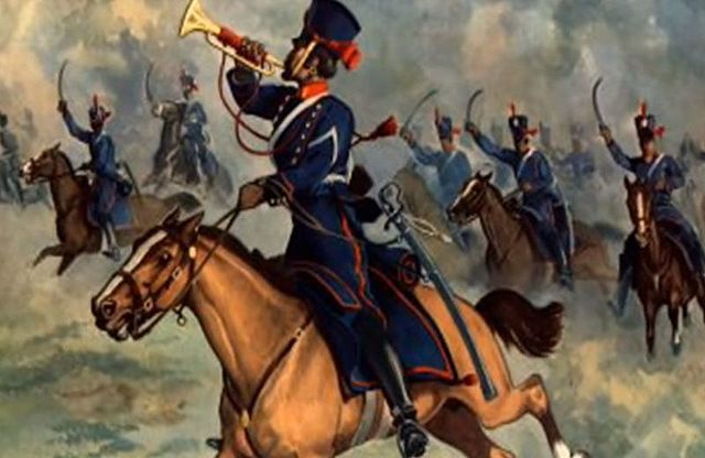 Ejercito patriota dirigido por Sucre