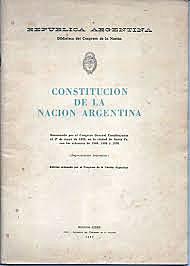 Aprobación de la Constitución Argentina.