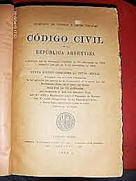 Sanción del Código Civil.