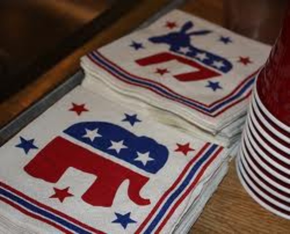 •	Conservative Republicans sweep the historic 1980 election.