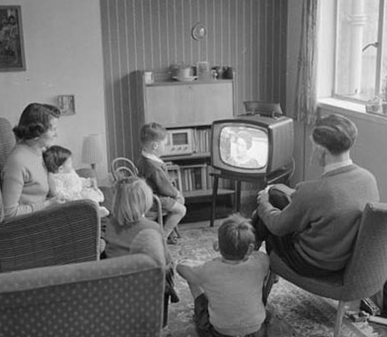 Television enters the home