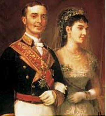 The wedding with María de las Mercedes