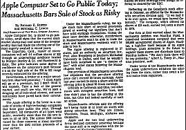 Lt. Dan could have invested Forrest's money in Apple Computer