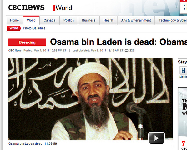 Osama Bin Laden has been Killed
