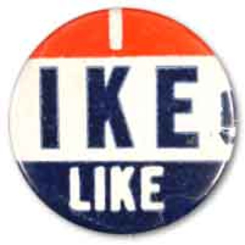 Dwight D. Eisenhower is elected as a moderate Republican