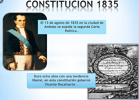 SEGUNDA CONSTITUCIÓN Constitución de1835