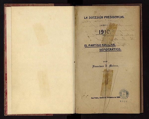 La sucesión presidencial en 1910