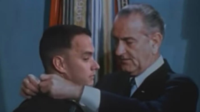Forrest receives Medal of Honor/ meets LBJ