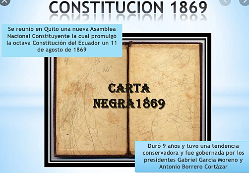 OCTAVA CONSTITUCIÓN Constitución de1869