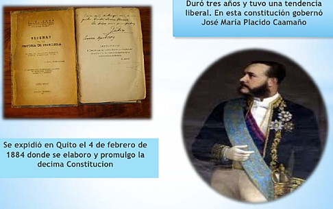 DÉCIMA CONSTITUCIÓN Constitución de1883