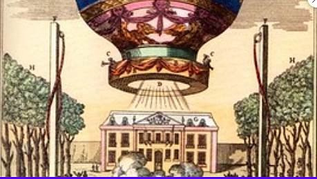 Montgolfier Brothers Fly the First Hot Air Balloon