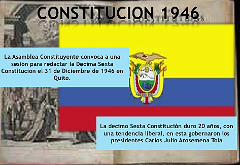 DÉCIMO SEXTA CONSTITUCIÓN Constitución de 1946