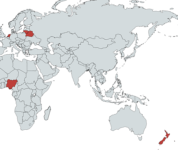 First Cases in Belarus, Lithuania, Netherlands, New Zealand, and Nigeria