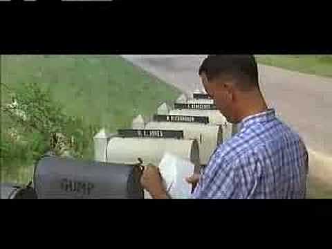 Forrest receives Jenny's letter