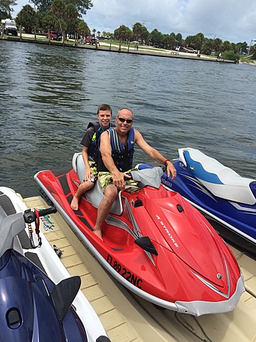 The first time that I went Jet skiing