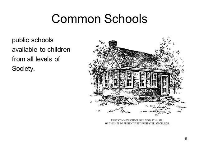 Beginning of Common School Movement