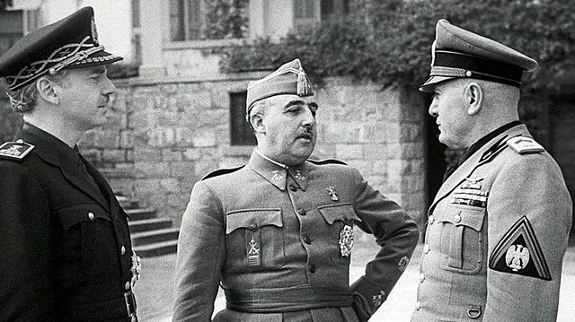 Entrevista de Franco y Mussolini en Bordighera