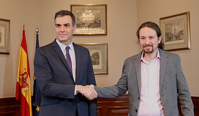Primer Gobierno de España en Coalición (PSOE y Podemos)