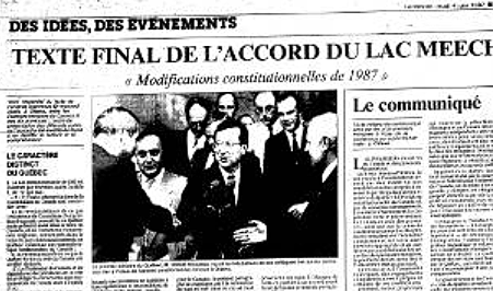 Accord du lac Meech*