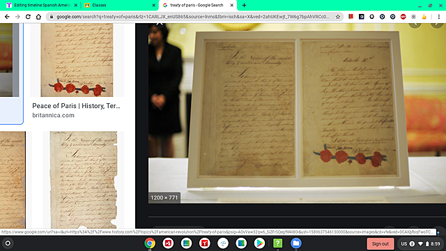 U.S and Spain sign the Treaty of Paris (ended the war).