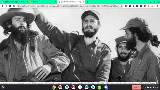 U.S. withdraws from Cuba