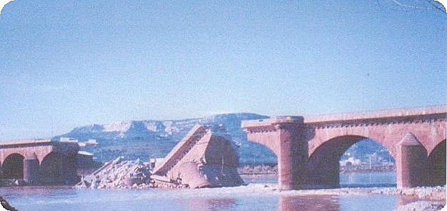 Caiguda Pont de Molins-Mercè 1945