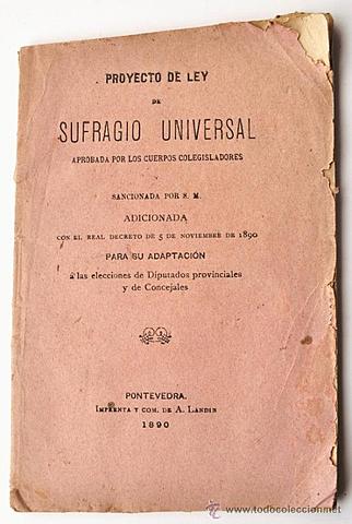 LEY DEL SUFRAGIO UNIVERSAL
