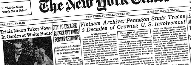 Publication of the Pentagon Papers