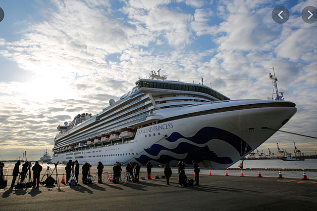A cruise ship in Japan quarantined a few thousand people, BC Canada reports two cases