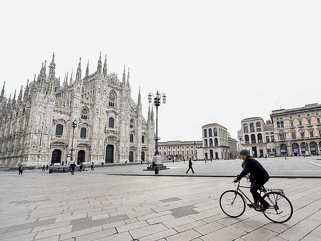 Sunday Italy places all 60 million residents on lock down.
