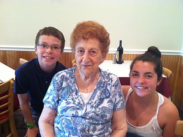 My great grandmother, sister, and I
