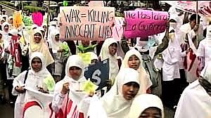 Protestas globales contra la guerra en Irak