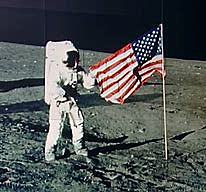 U.s lands on the moon