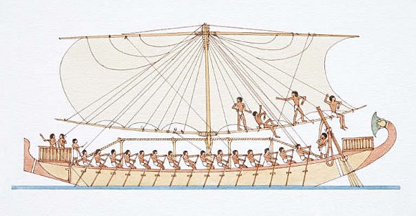 Ancient-Egyptian-Built Boats