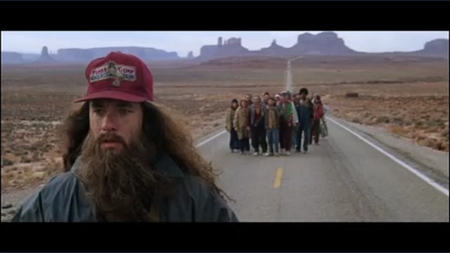 Forrest Gump stops running