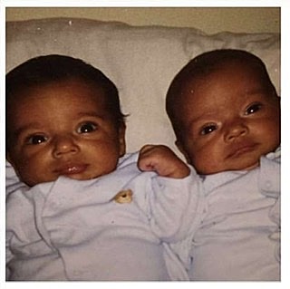 The day my brother and I were born