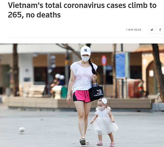 Date and location of first known case in Vietnam